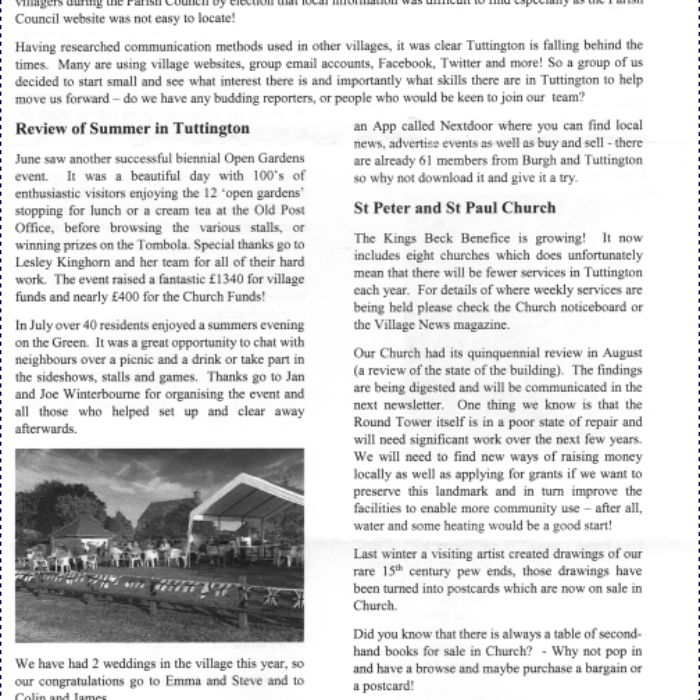…and welcome to the Tuttington Times