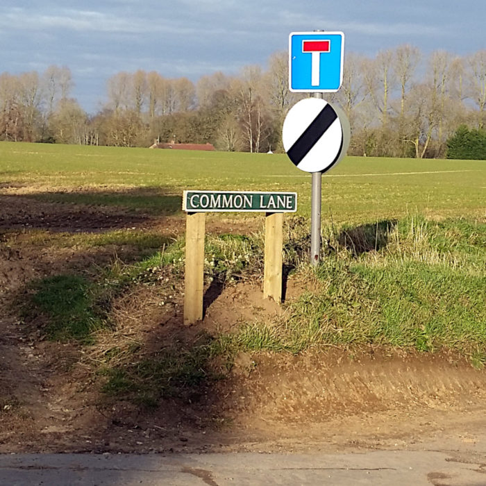 Common Lane sign restored