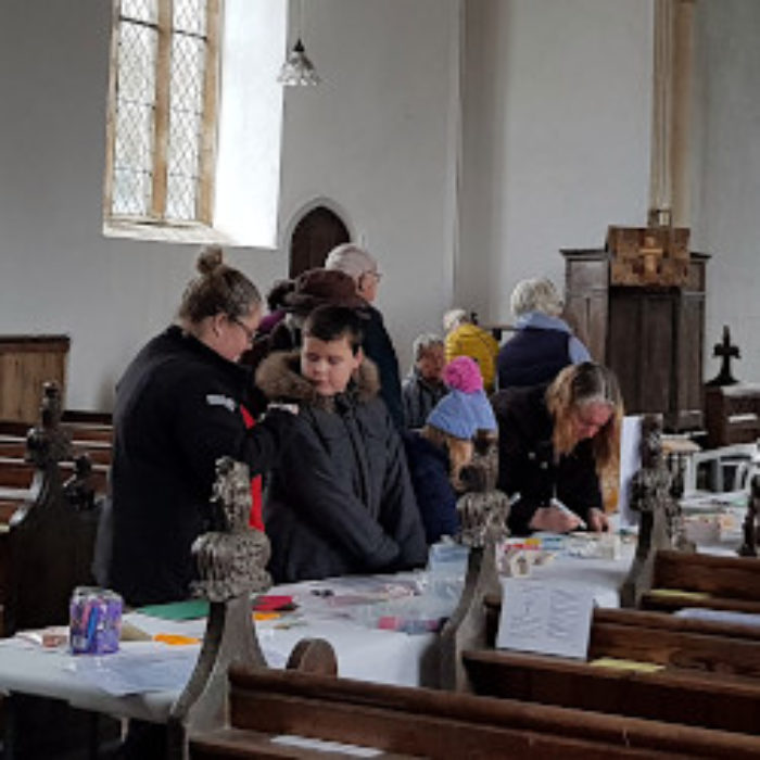 Christmas crafts, coffee and cake